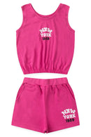 Conjunto Juvenil Verão Feminino New York 1989 Uva