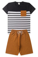 Conjunto Juvenil Verão Masculino Basic Preto