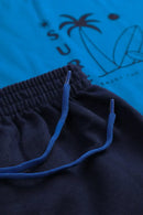 Conjunto Juvenil Verão Masculino Surf Waves Azul