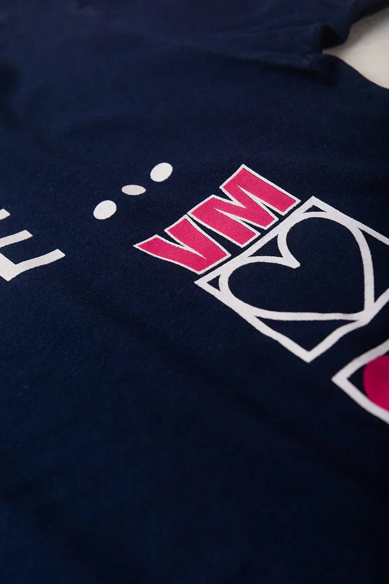 Conjunto Juvenil Verão Feminino In Love Marinho