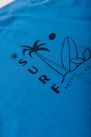 Conjunto Juvenil Verão Masculino Surf Waves Azul