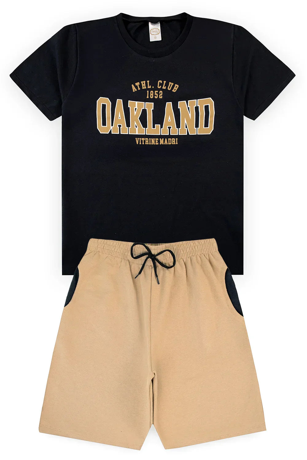 Conjunto Juvenil Verão Masculino Oakland Preto